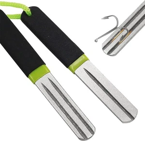IRYNA Hook Sharpener Diamond Fishing Hook Sharpener File Fishing Sharpening - Picture 1 of 6