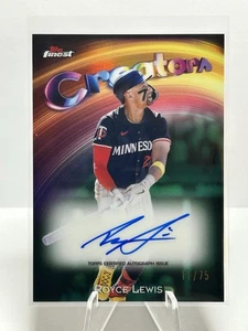 Royce Lewis 2025 Topps Finest Creators Insert Auto 11/74 #CAV-RL Minnesota Twins - Picture 1 of 2