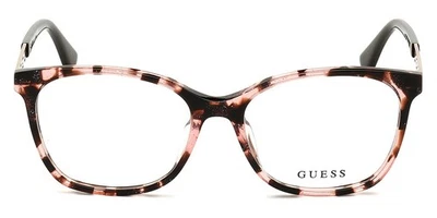 GUESS GU2743 074 Pink Havana Plastic Cat Eye Optical Eyeglasses Frame 53-16-140 - Image 1 of 2