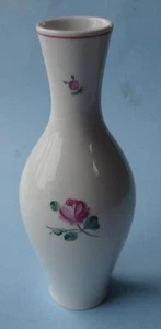 WIENER AUGARTEN China Vintage Porcelain Cabinet PINK VIENNESE ROSE Classic VASE - Picture 1 of 6
