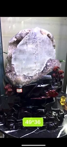 87.56LB TOP Natural Amethyst rare stone quartz crystal Mineral specimen+stand - Picture 1 of 12