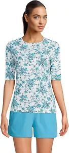 NUEVO CON ETIQUETAS Lands' End Mujer Cuello Redondo Manga Larga Protector contra Erupciones UPF 50 Talla XS $60 4C694 - Imagen 1 de 4