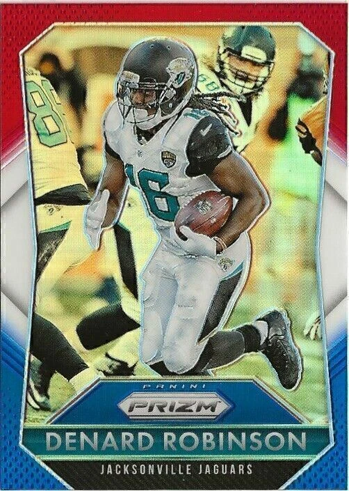 V17) 2015 Prizm Denard Robinson Red White Blue Prizm SP Jacksonville Jaguars - Image 1 of 1