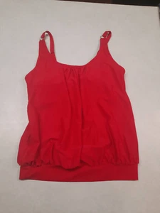 NWT Younique Size M Red Tankini Top - Picture 1 of 3
