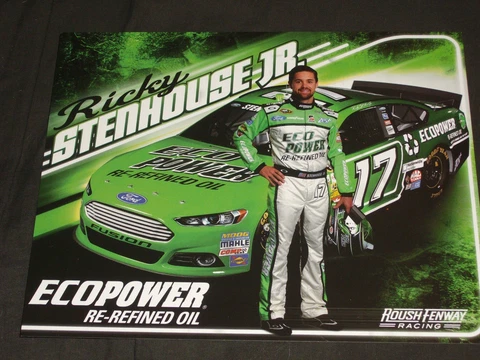 2014 RICKY STENHOUSE JR. #17 ECO POWER NASCAR POSTCARD Cover