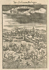Original Antique Map "Palerme" A. M. Mallet, 1684.