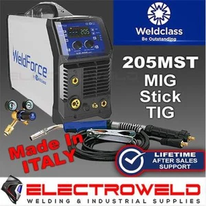 WELDCLASS Weldforce 205MST Soldador 200A Mig Tig Stick Smart Set 205 MST WF-06166 - Imagen 1 de 10