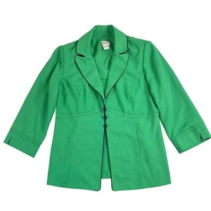 DORBY Blazer Women's 12 Includes Shoulder Pads Green 100% Polyester St. Patrick' - Picture 1 of 6