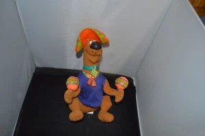 Scooby Doo Mexican Maraca & Blue Poncho Plush Toy 11” J9 - Picture 1 of 4