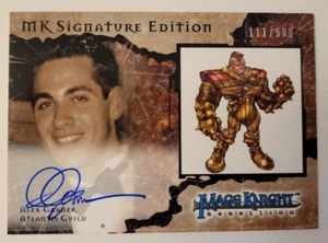 2001 MAGE KNIGHT Alex Garner MK SIGNATUR AUTOGRAMMKARTE 111/500 ATLANTIS GILDE - Bild 1 von 5