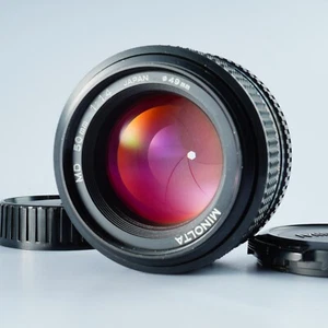 EX+5 MINOLTA MD 50mm F/1.4 MF Standard Lens From JAPAN - Picture 1 of 18