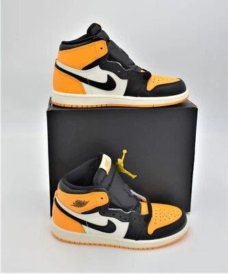 NUEVO NIKE AIR JORDAN 1 RETRO ALTO OG NIÑOS PS TALLA 3Y TAXI NEGRO VELA AQ2664 711 - Imagen 1 de 4