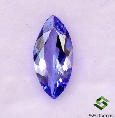 Certified Natural Tanzanite Marquise Cut 8x4 mm 0.45 Cts Faceted Loose Gemstone - Image 1 of 4