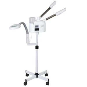 3 IN 1 Ozone Facial Steamer Spa Beauty Salon Skin Care Adjustable Height White - Picture 1 of 23