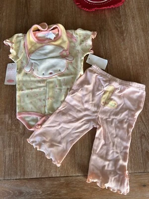 Baby By Bon Bebe 3 Pc. Set In Size 0-3 Months  - Image 1 of 3