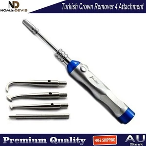 Dental Turkish Crown Remover Bridge Remover Oral Instruments with 4 Attachments - Picture 1 of 5