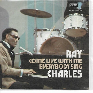 RAY CHARLES 7"PS Spain 1973 Come live with me PROMO - Picture 1 of 1