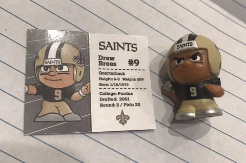 NFL Teenymates 2020 Silver Series 9 New Orleans Saints QB Drew Brees figure Cover