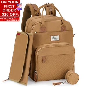 Diaper Bag Backpack, Multifunction Travel Pack Maternity Baby Changing Bags, Lar - Picture 1 of 12