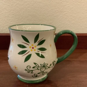 Temp-Tations By Tara Green Floral 16 oz Mug Classic KFI-XNG-977414 - Picture 1 of 7