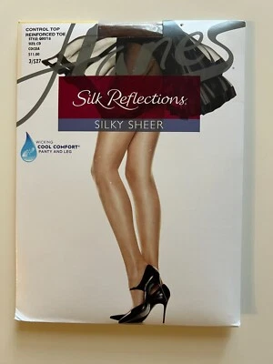 Pantimedias Hanes Seda Reflejos Control Parte Superior Puntera Reforzada CD Estilo Cacao Q00718 Foto 1 de 3