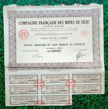 Dépt 48 - Collet & St Michel de Dèze - Belle Frise Mines d'Antimoine N° 1 - 1939