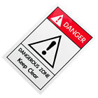 Atomwarnaufkleber Gefahr Elektrische Gefahr Zeichen Gefahr Warnung Label