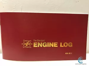 LIBRO DE REGISTRO DE MOTOR DE AVIÓN de ASA Borgoña (Rojo) Cubierta blanda p/n ASA-SE-1 - Imagen 1 de 3
