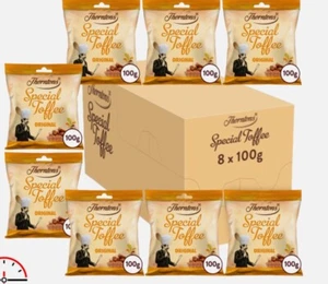 Thorntons Toffee Original 8 x 100 grams bags (Full Box) - Picture 1 of 3