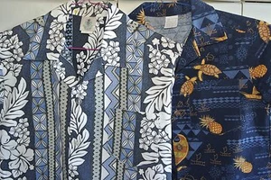 Set of 2 Boys Royal Creations Sz 7-8 & Made in Hawaii Sz 14 Aloha Shirts/Mint - Picture 1 of 10