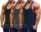 Muscle Cmdr Men&#39;s Bodybuilding Stringer Tank Tops Y-Back Gym Fitness Workout Tra