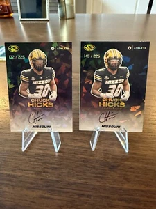2023 Onit - Autografo su carta AUTO - Chuck Hicks Missouri Tigers 2 carte /225 - Foto 1 di 2