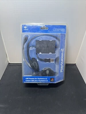 Logitech USB Headset for Playstation 2 Vintage 2003 Blue Box - Image 1 of 2