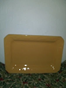 Longaberger Vitifiziert Gewebt Tradition Butternuss 13” x 9” Servierplatte Hergestellt in den USA - Bild 1 von 10