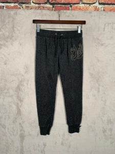 Juicy Couture Sweatpants Girls Size 8 Gray Studded - Picture 1 of 6