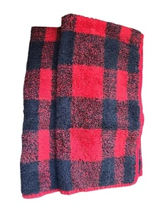 2 toallas de mano Ralph Lauren Indian Cove Cabin negro rojo búfalo a cuadros - Imagen 1 de 7