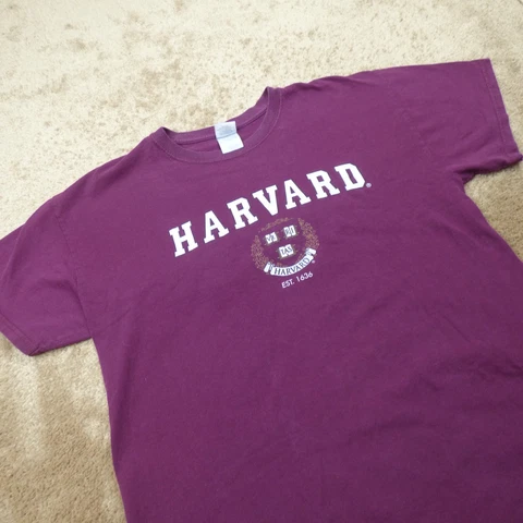 Harvard Crimson Shirt Adult Large Red Ivy League Football Champions Mens 1.28 * Cover