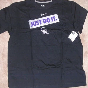 NEW NIKE  MLB Colorado Rockies Men Statement T Shirt 2XL XXL NIKE Baseball NWT - Imagen 1 de 1