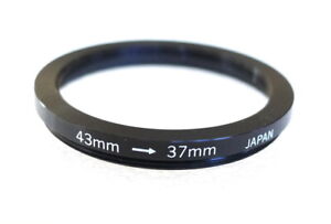 43-37mm Step-Down Ring Adapter - 43mm-37mm Stepping Ring - NEW