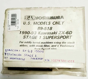 Yoshimura carburetor jet calibration kit Kawasaki ZX6 D 1990 90 91 92 93 94 95 - Picture 1 of 1