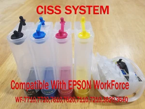 CISS Compatible with Epson WF-7710,7720,7210 Continuous Ink System - Picture 1 of 1