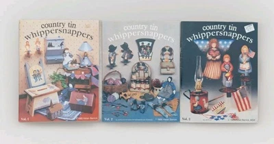 HELAN BARRICK 1985 COUNTRY TIN WHIPPERSNAPPERS AMISH CHILD PAINTING BOOK 1 2 3 - Image 1 of 4