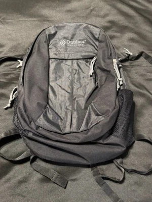 Outdoor Products Black Backpack 17” Hiking School Bag w/ Chest Strap - Image 1 of 4