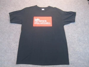 Camisa Paul Mitchell Para Hombre Grande Hello My Name Is Gráfica Camiseta Peluquería Promoción - Imagen 1 de 6