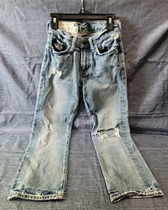 Distressed VINTAGE Kid's Abercrombie & Fitch Jeans Size 8 - Very Good Condition - Picture 1 of 5