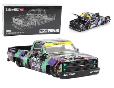Kaido House x Mini GT 1:64 Chevrolet Silverado Kaido HKS V1 Model KHMG174-3G - Image 1 of 4