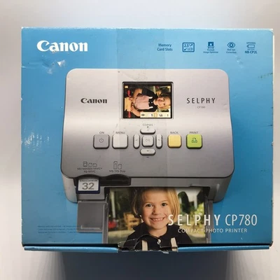 Canon CP780 SELPHY Portable Photo Printer Silver With Extra Photo Paper - Image 1 of 4