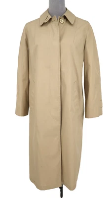 London Fog Trench Coat Womens 10 Beige Hidden Buttons Unlined Lightweight Vtg - Image 1 of 4