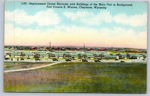 Postal de cuartel central de repuesto de Cheyenne Wyoming Fort Francis Warren - Imagen 1 de 2