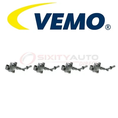 4 pc VEMO Left Ignition Coil for 2013-2016 Mercedes-Benz G63 AMG - Wire Boot hk Foto 1 de 4